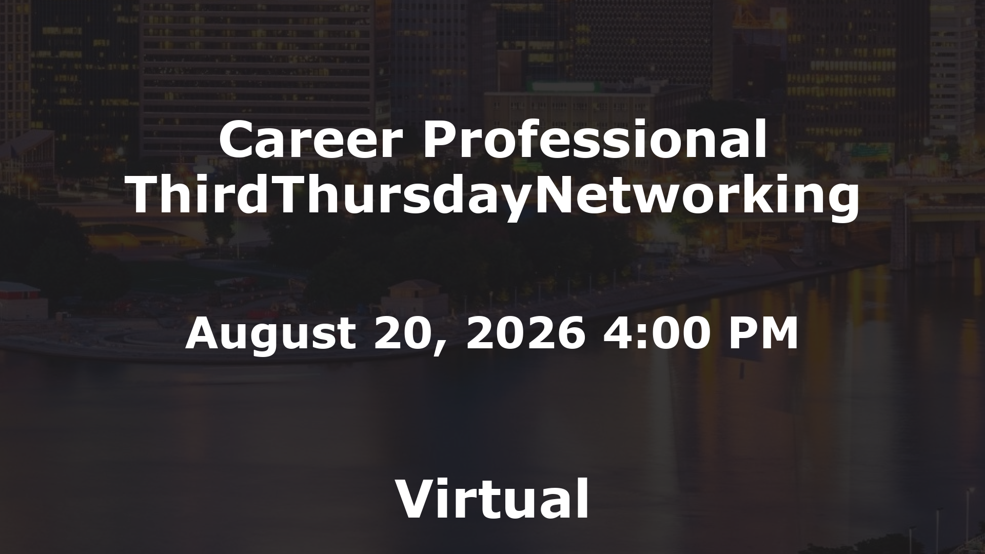 Career Professional ThirdThursdayNetworking event image